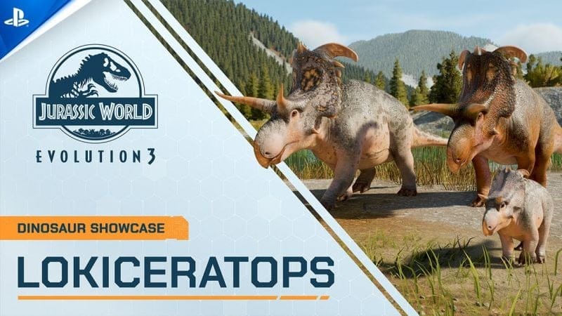 Jurassic World Evolution 3 - Lokiceratops Dinosaur Showcase | PS5 Games