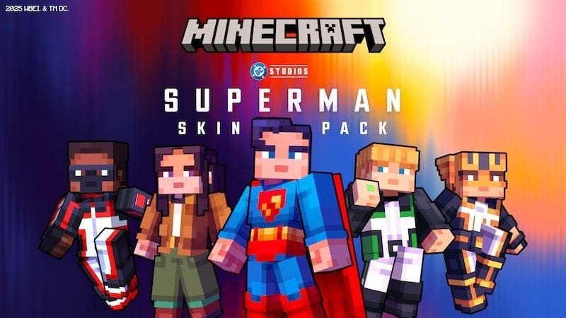 Minecraft célèbre la sortie du film Superman de James Gunn's avec cinq skins thématiques