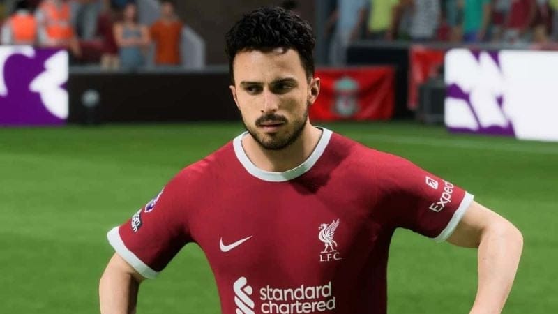 Diogo Jota immortalisé sur une jaquette éphémère du jeu vidéo EA Sports FC 26...