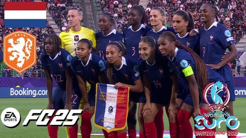 UEFA EURO FÉMININ 2025 : PAYS-BAS - FRANCE - FC 25 4K