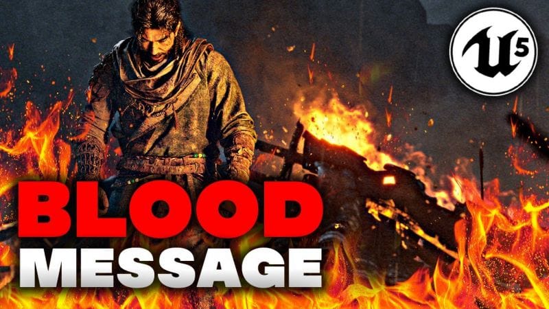 BLOOD MESSAGE impressionne sous Unreal Engine 5 🤯 4K