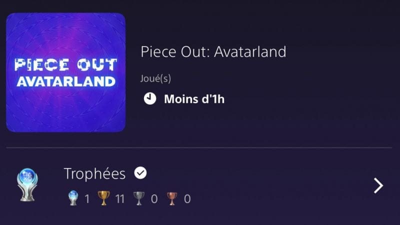 Platine #152 - Piece Out : Avatarland
