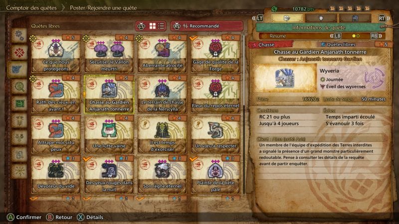 Chasse au Gardien Anjanath tonnerre