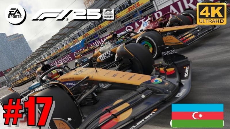 F1 25 Mode Carrière - GRAND PRIX D'AZERBAÏDJAN - HAMILTON FERRARI 4K Ultra 60fps