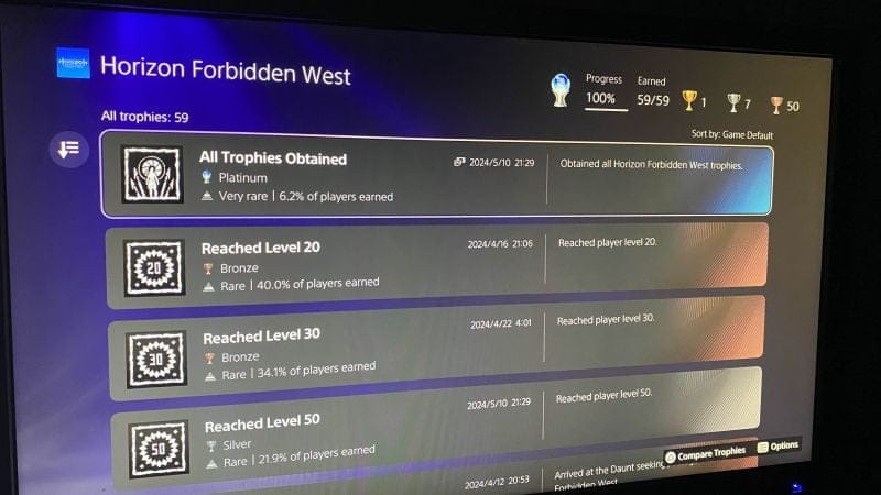 Platine #9 : Horizon Forbidden West