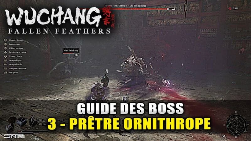Wuchang Fallen Feathers : Guide Boss : 3 - Prêtre Ornithrope (Combat Complet Stratégie)