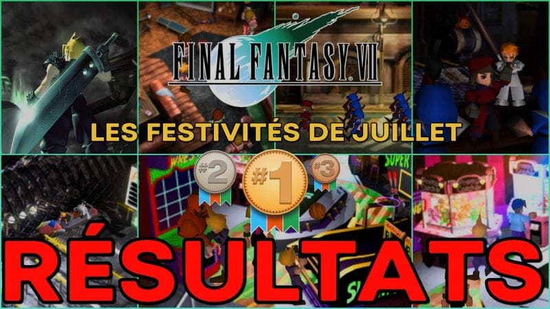 Totaux des points des VII Travaux de Cloud Strife de juillet