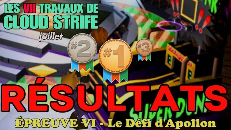 Résultats de l'épreuve VI des VII Travaux :