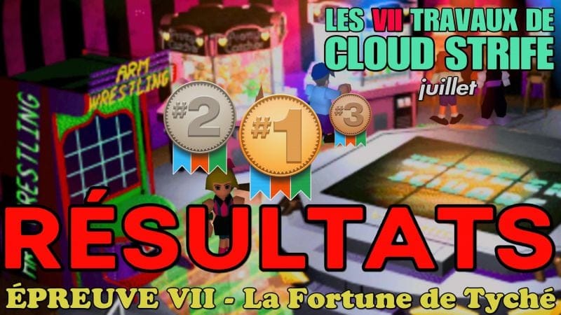 Résultats de l'épreuve VII des VII Travaux : Le Tirage du Gold Saucer