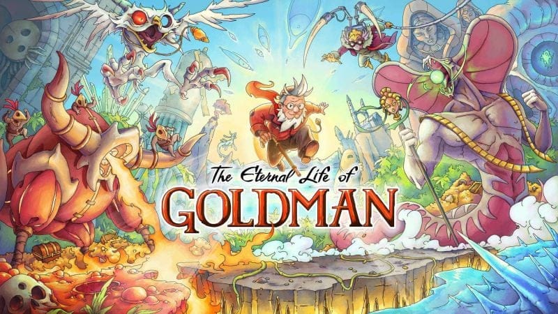 Un nouveau jeu de plateforme à l'esthétique dessin animé avec The Eternal Life of Goldman - Playscope