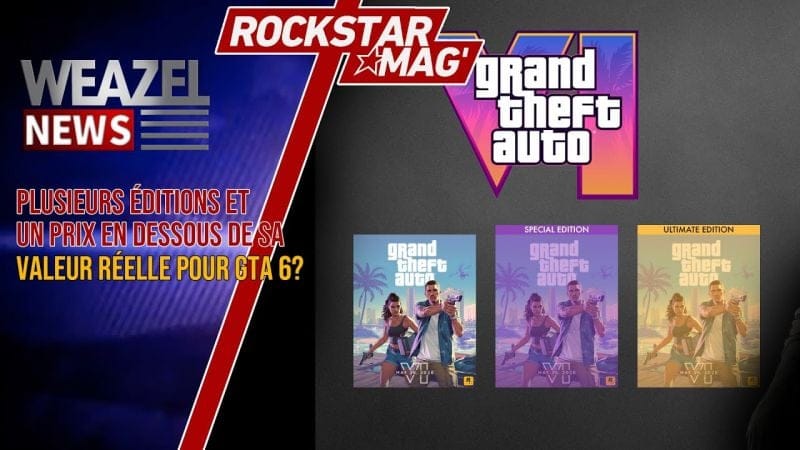 GTA 6 VENDU À UN PRIX EN DESSOUS DE SA VALEUR RÉELLE AVEC PLUSIEURS ÉDITIONS (BILAN TAKE TWO)