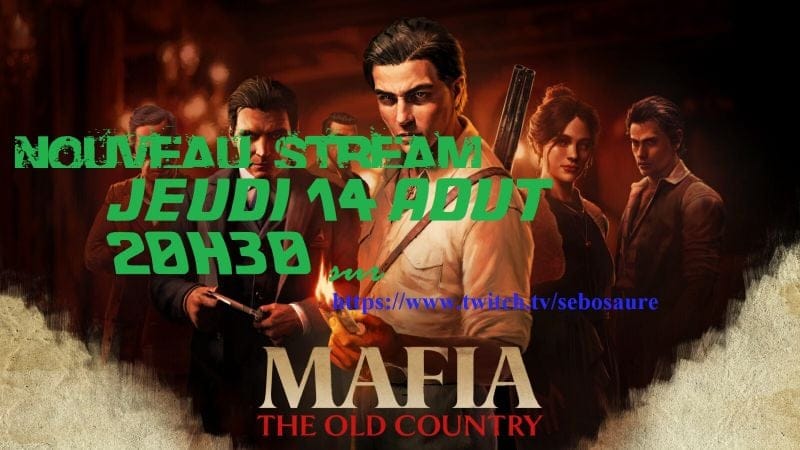 4ème soirée Streaming sur Mafia The Old Country