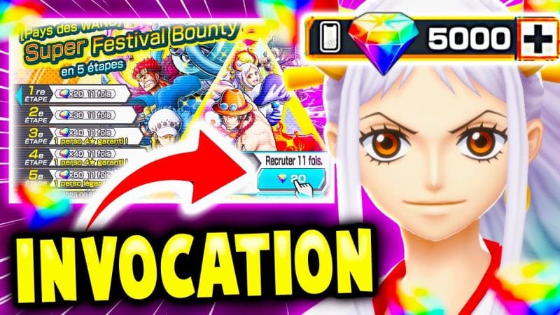 J'ai Dépensé sur un compte 5000 Diamants dans ONE PIECE BOUNTY RUSH 💎