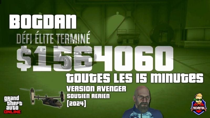 GTA 5 Online : 1,5 millions toutes les 15 minutes Bogdan tuto version Avenger soutien aérien (2024)
