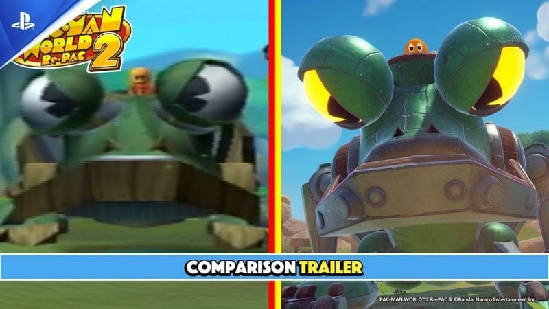 PAC-MAN WORLD 2 Re-PAC - Trailer de comparaison des graphismes - 4K | PS5, PS4