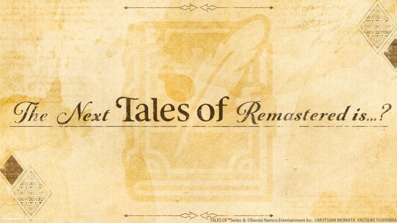 Bandai Namco annoncera un nouveau Tales of Remastered demain