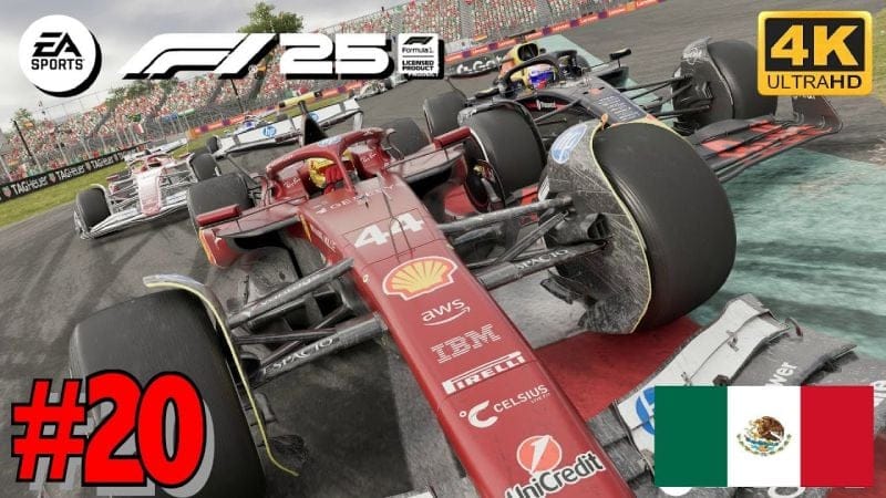 F1 25 Mode Carrière - GRAND PRIX DU MEXIQUE - HAMILTON FERRARI 4K Ultra 60fps