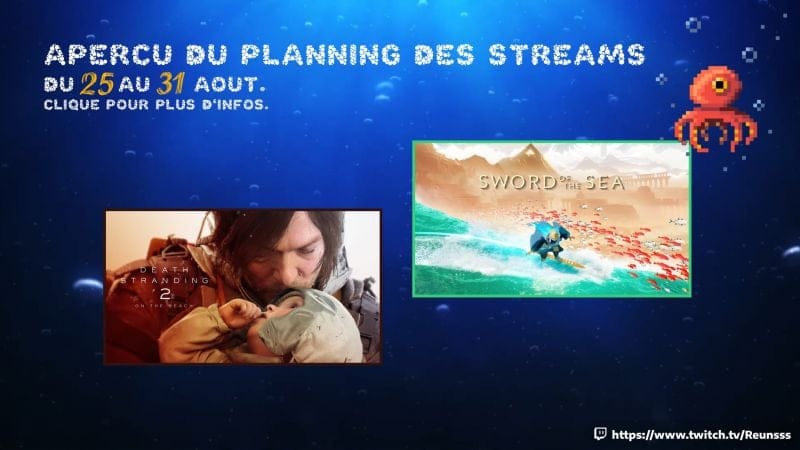 Fin des vacance - Reprise des streams !