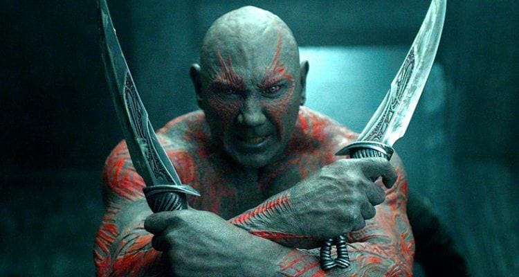 Dave Bautista en tête de la liste des meilleurs catcheurs devenus acteurs.