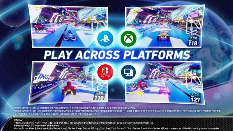 Tu peux essayer le crossplay sur Sonic Racing: Crossworlds à partir de ce vendredi.