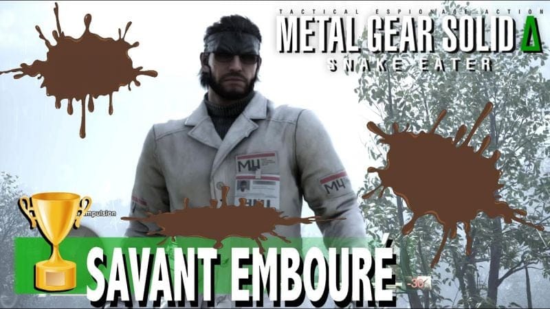 SAVANT EMBOURBÉ - Se Salir la tenue d'un Scientifique - TROPHÉE  METAL GEAR SOLID DELTA SNAKE EATER