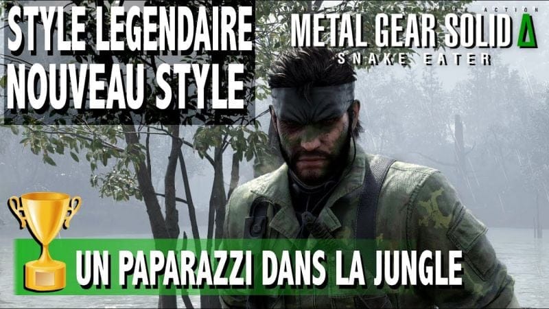 UN PAPARAZZI DANS LA JUNGLE - NOUVEAU STYLE LÉGENDAIRE - TROPHÉE METAL GEAR SOLID DELTA SNAKE EATER