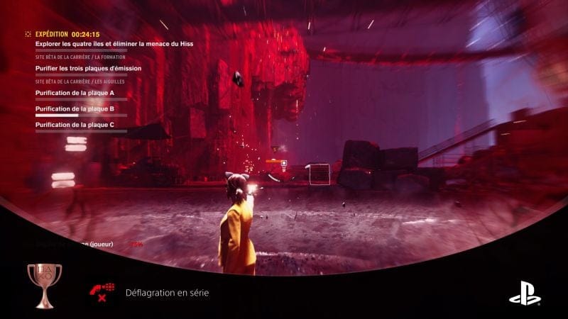 Déflagration en série – Trophée