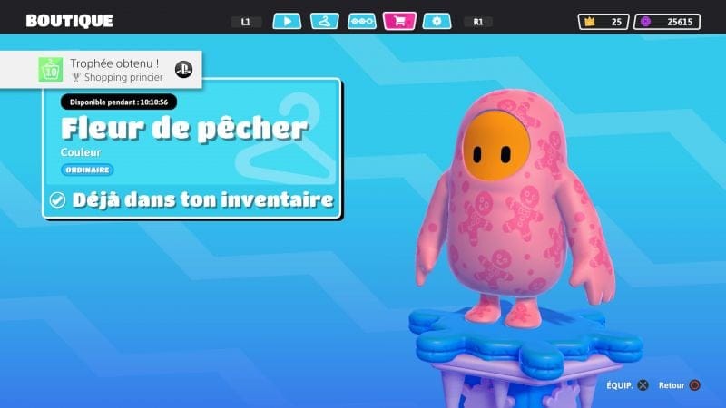 Shopping princier – Trophée bronze
