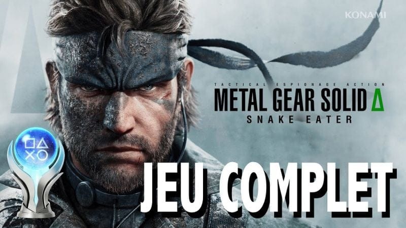 METAL GEAR SOLID DELTA SNAKE EATER JEU COMPLET avec Tous les Trophées Contextuel & Objets Collection