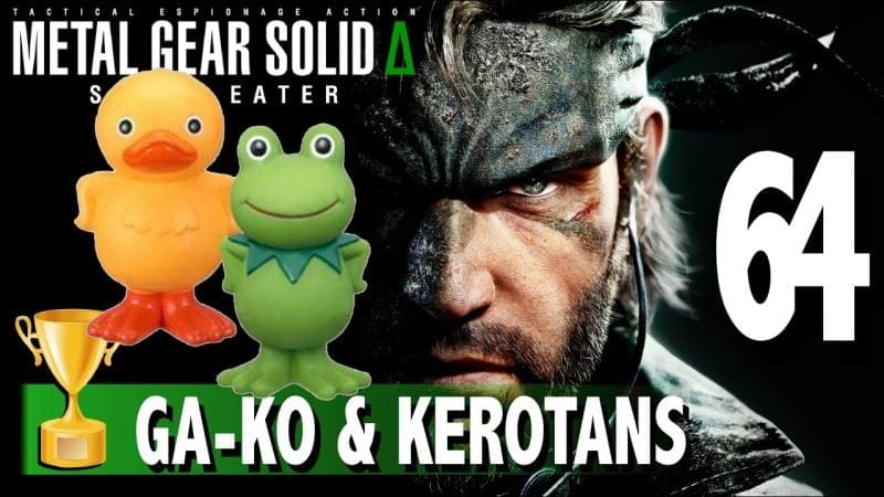 OÙ TROUVER LES 64 KEROTANS & GA-KO - TROPHÉE / SUCCÈS METAL GEAR SOLID DELTA SNAKE EATER