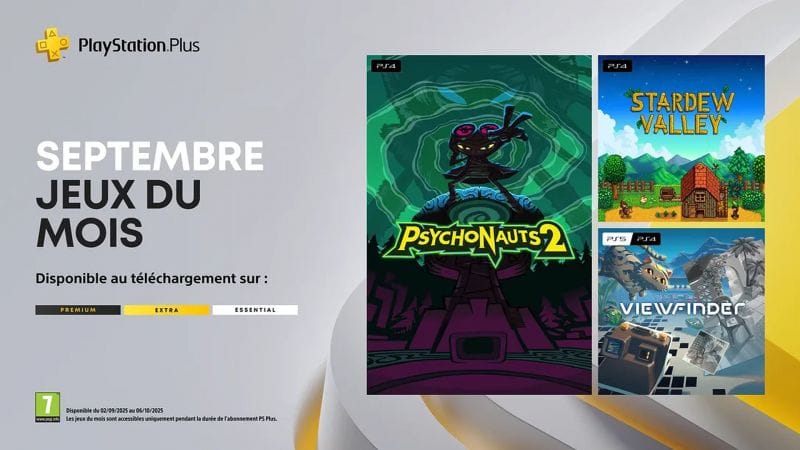 PlayStation Plus : Les jeux du mois de Septembre 2025 | News  - PSthc.fr