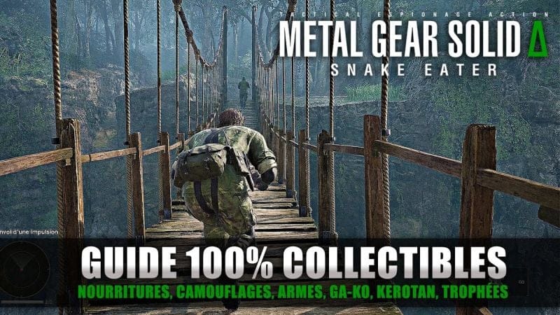 Metal Gear Solid Delta : Guide 100% Collectibles (Camouflage, Nourriture, Trophées, Gak-go, Kerotan)