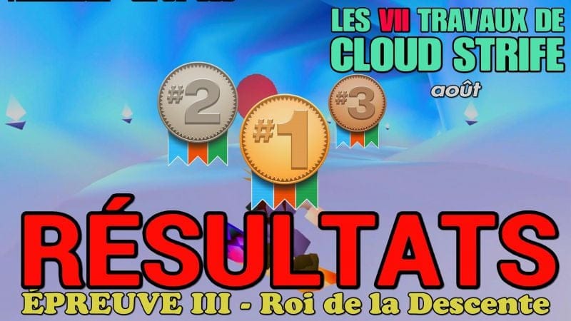 Résultats de l'épreuve III des VII Travaux : Le Snowboard
