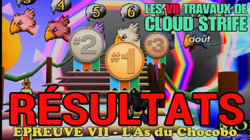 Résultats de l'épreuve VII des VII Travaux : La Course Chocobo