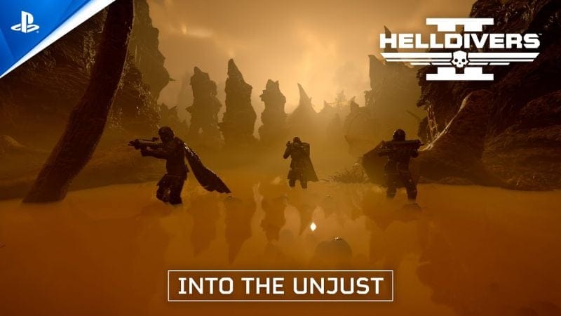 Helldivers 2 - Into the Unjust Launch Trailer | PS5 & PC Games