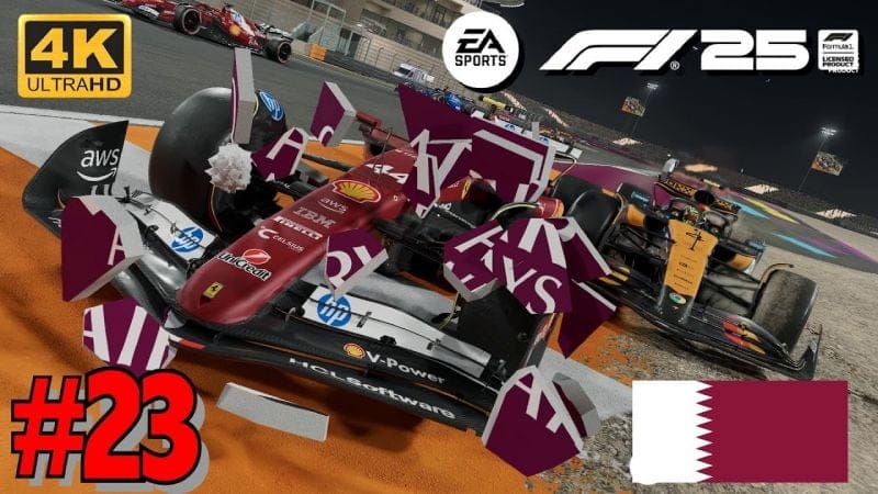 F1 25 Mode Carrière - GRAND PRIX DU QATAR - HAMILTON FERRARI 4K Ultra 60fps