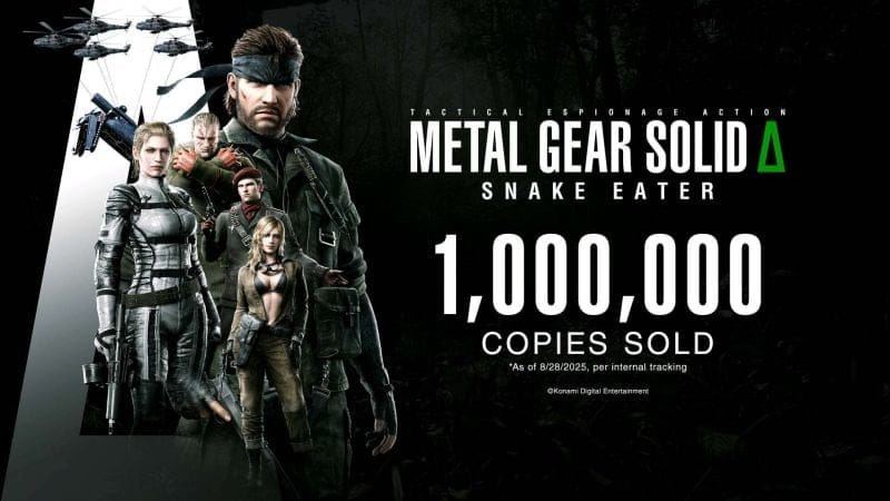 Metal Gear Solid Δ Snake Eater dépasse le million d'exemplaires vendus - Playscope
