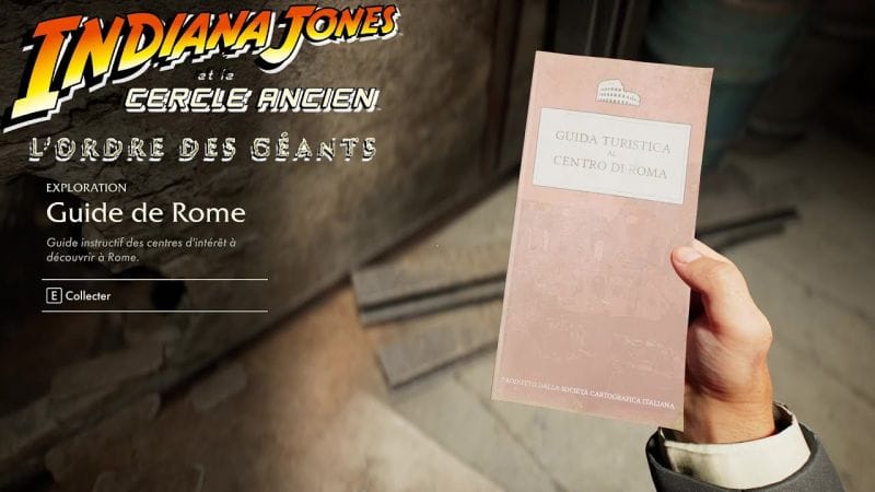 OÙ TROUVER LE LIVRE GUIDE DE ROME / ROME BOOK GUIDE LOCATION - L'ORDRE DES GÉANTS INDIANA JONES