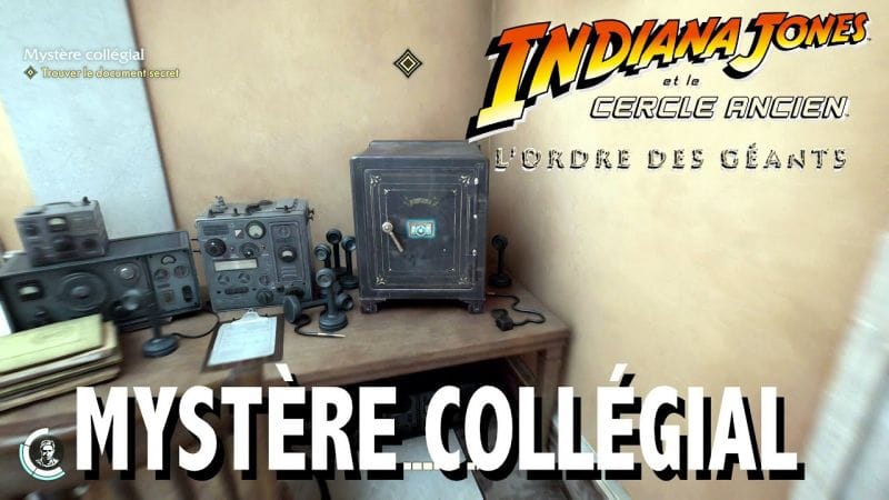 MYSTÈRE COLLÉGIAL / Livre d'AVENTURE 1/2 - L'ORDRE DES GÉANTS INDIANA JONES ET LE CERCLE ANCIEN