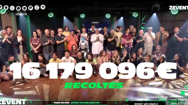 ZEvent : avec 16 179 096 euros, le ZEvent 2025 confirme son flop (ou pas)