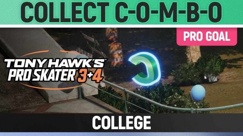 Tony Hawk's Pro Skater 3+4 - College Pro Goal - Collect C-O-M-B-O