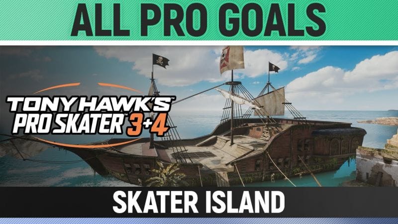 Tony Hawk's Pro Skater 3+4 - Skater Island - Platinum Score (Lip trick near the pirate!)