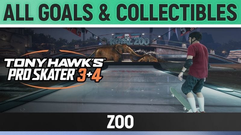 Tony Hawk's Pro Skater 3+4 - Zoo - All Base Goals & Collectibles