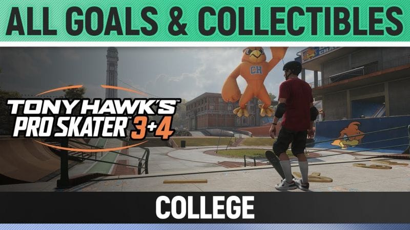 Tony Hawk's Pro Skater 3+4 - College - All Base Goals & Collectibles
