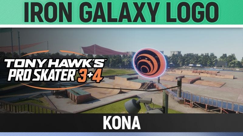Tony Hawk's Pro Skater 3+4 - Kona - Iron Galaxy Logo Location