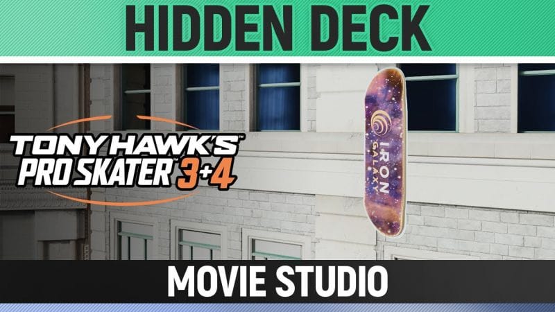 Tony Hawk's Pro Skater 3+4 - Movie Studio - Hidden Deck Location