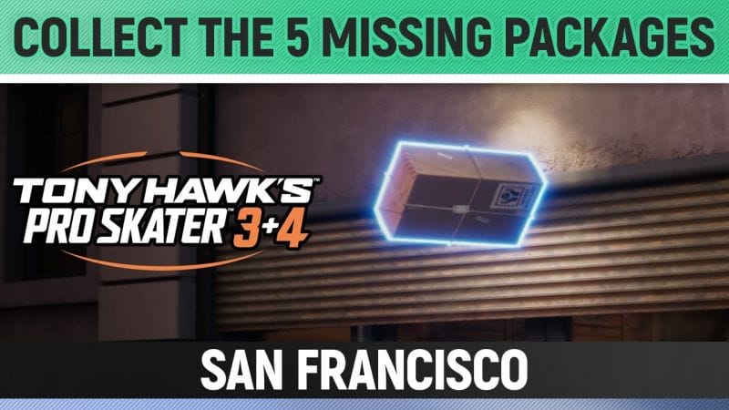 Tony Hawk's Pro Skater 3+4 - San Francisco - Collect the 5 missing Packages