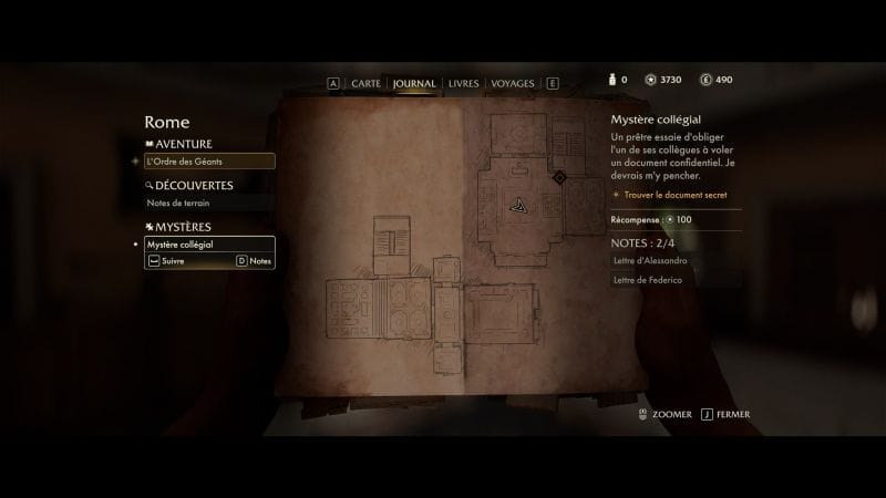 Comment ouvrir le coffre verrouillé de la villa Pia (Mystère collégial) ? - Indiana Jones et le Cercle Ancien