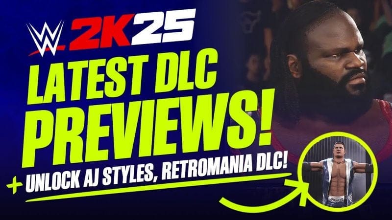 WWE 2K25: Attitude Era DLC Previews, Unlock AJ Styles Retro, Rey Fenix, RetroMania DLC & More!