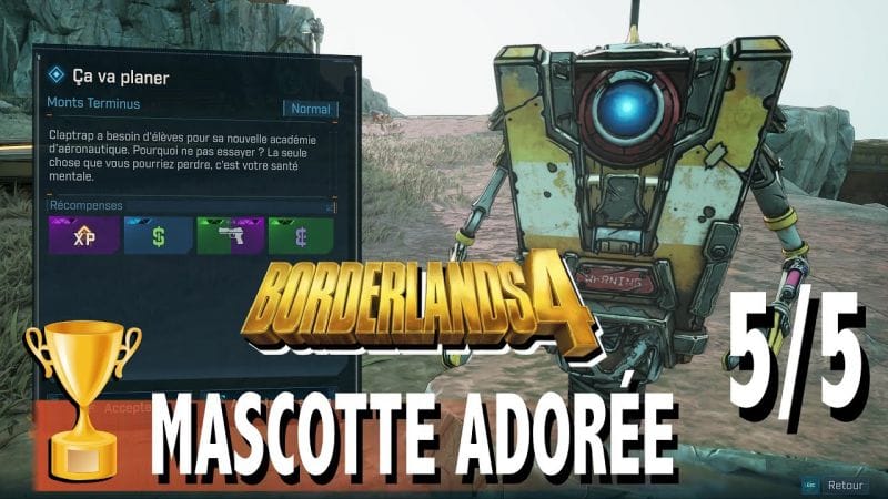 ça va planer / Mission Claptrap 5/5 Mascotte Adorée  BORDERLANDS 4 Forêt de l'Hémoroc